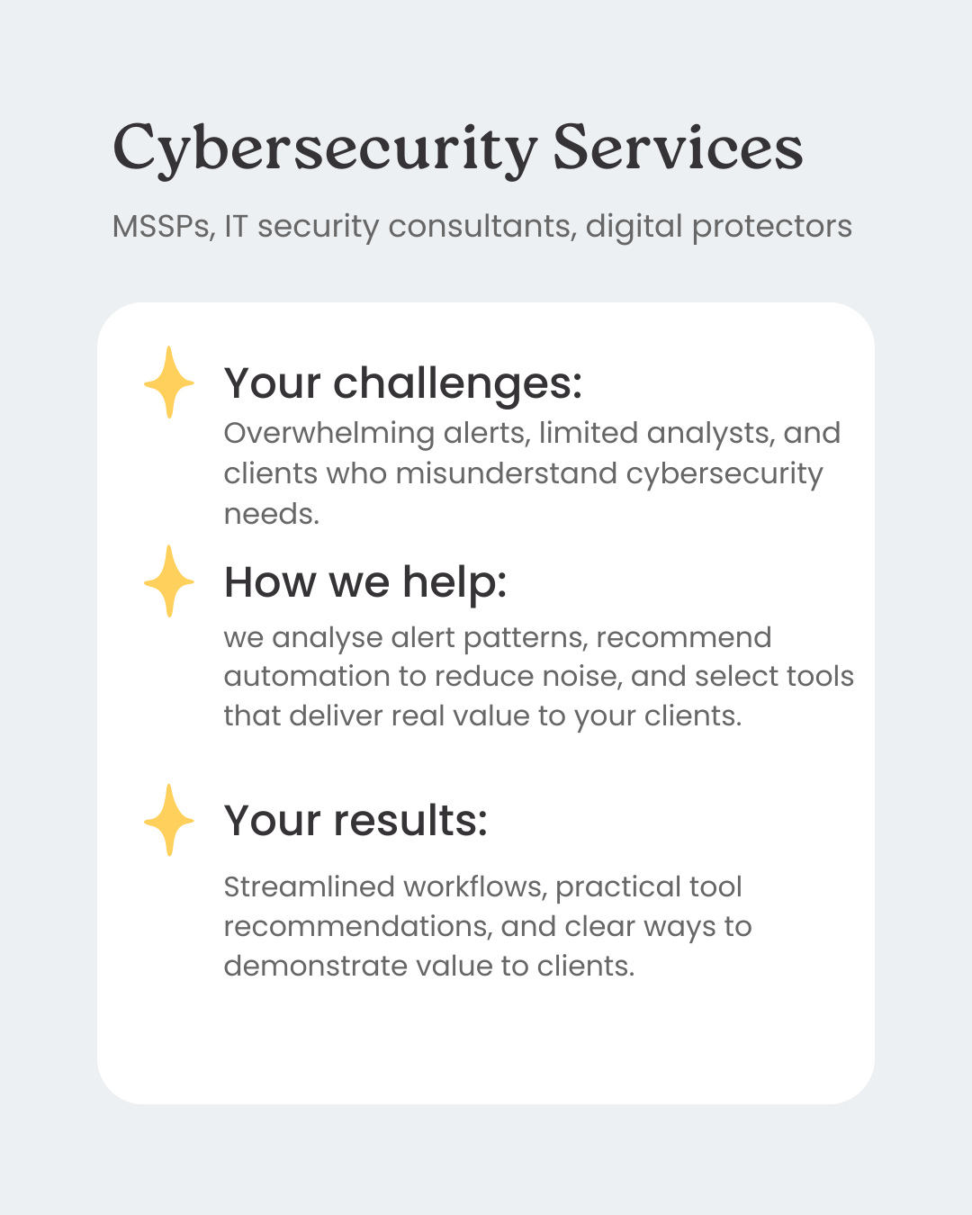 Cybersecurity Services